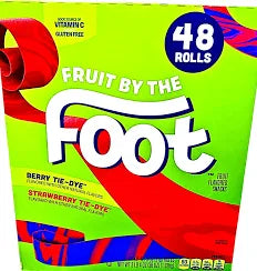 Fruit by the Foot Variety Pack, Strawberry and Berry Tie Dye, 48 ct.