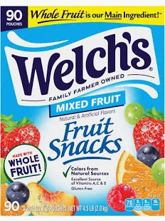 Welch's Fruit Snacks, Snack Packs, 90 ct./0.8 oz